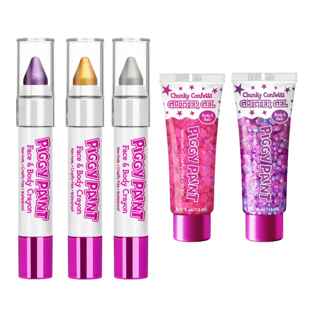 Piggy Paint Glitz & Glam ansigtsmaling 5-pak glitter