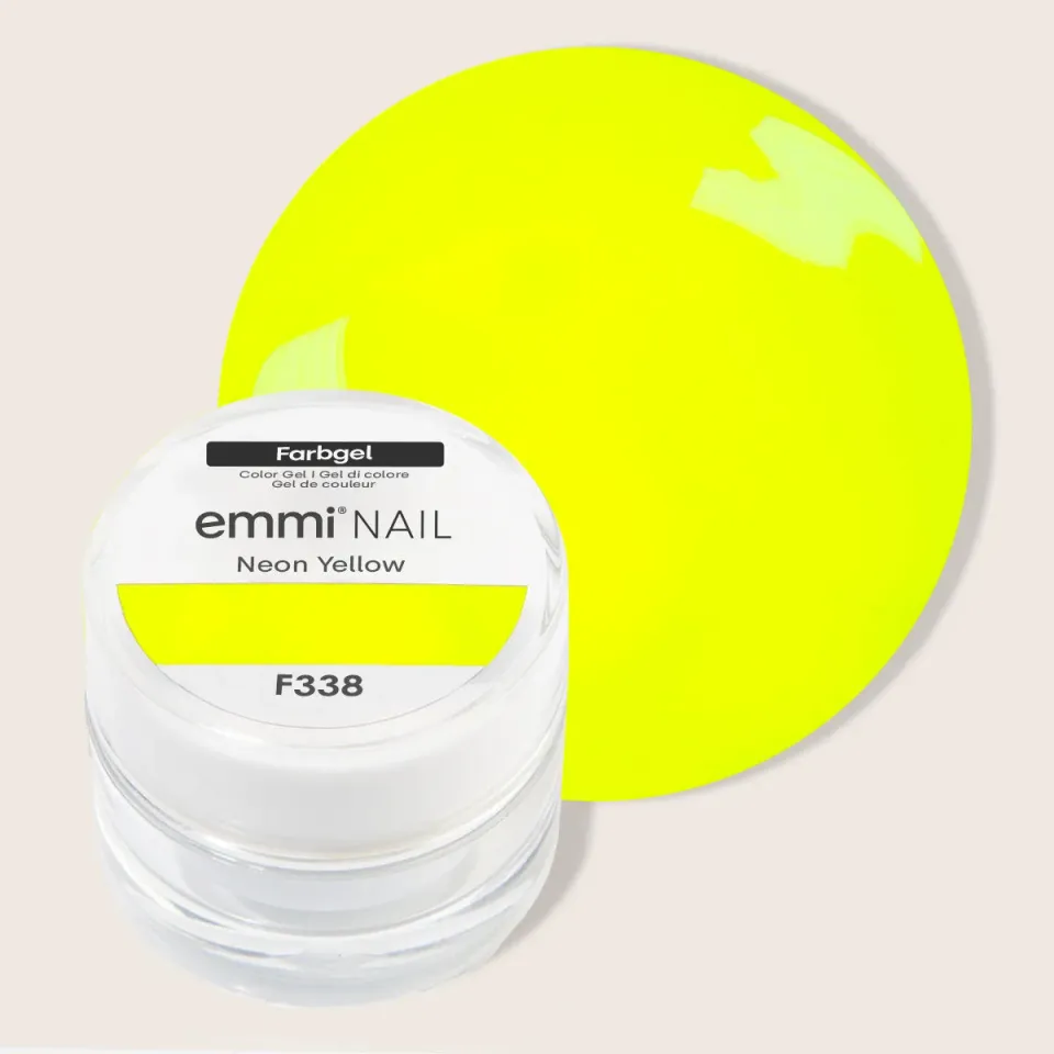 Emmi-Nail Farbgel Neon Yellow F338 farvegel 5 ml vegansk