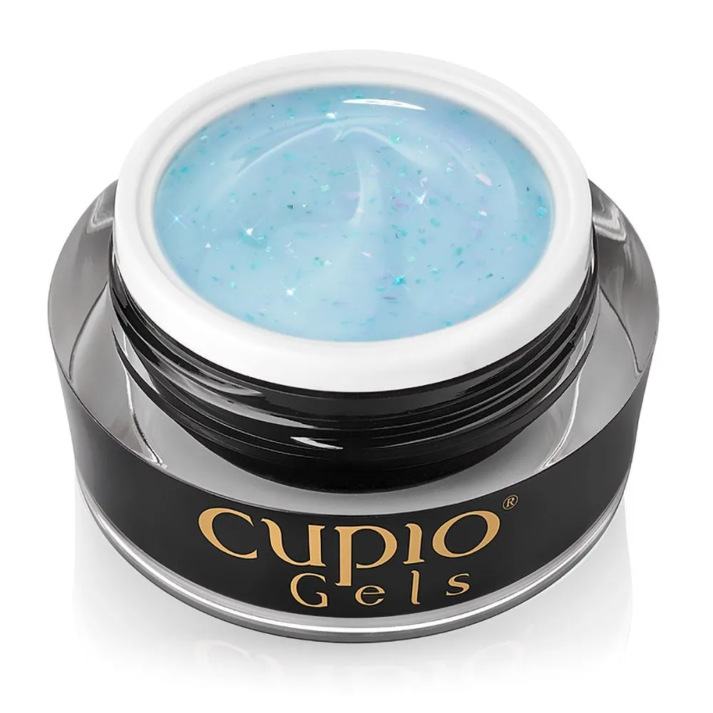 Cupio Pastel Blooms builder gel 15 ml med glimmer