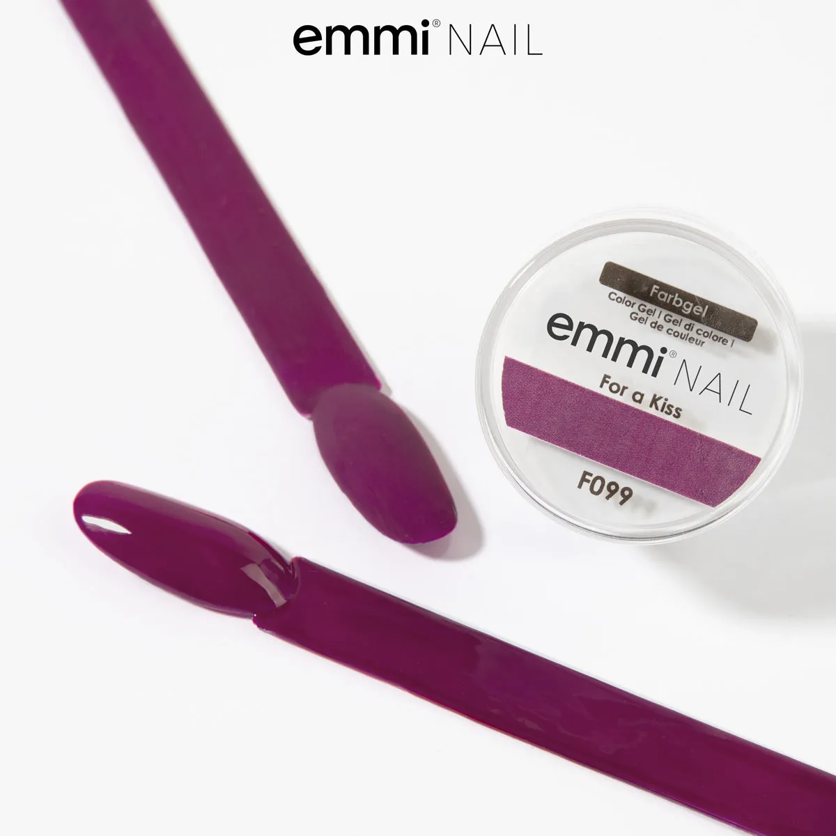 Emmi-Nail for a Kiss F099 farvegel 5 ml violet