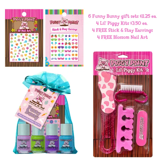Piggy Paint Funny Bunny Bundle neglesæt 14 dele påske