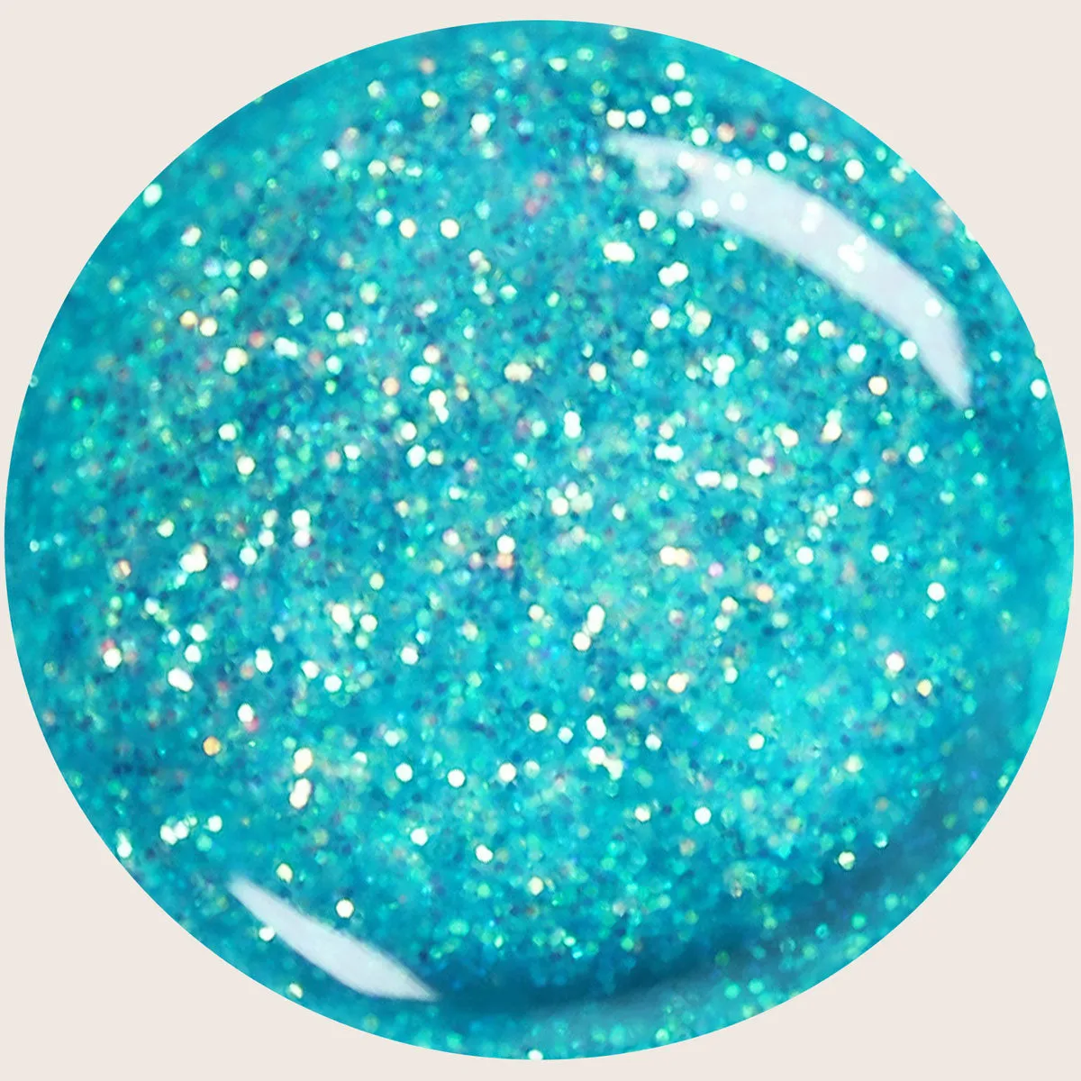 Emmi-Nail Elsa F390 farvegel 5ml turkis glitter