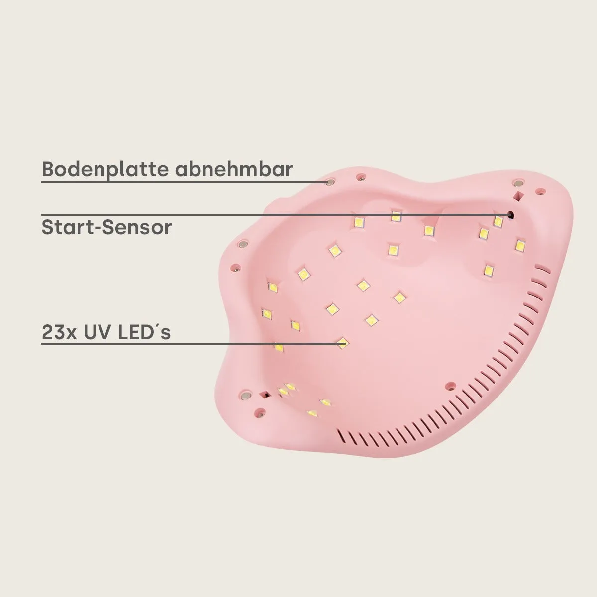 Emmi-Nail Starter Set shellaksæt med LED-lampe