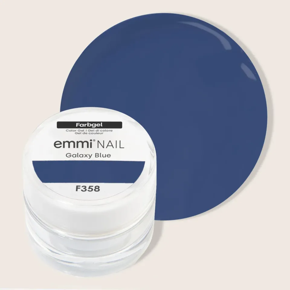 Emmi-Nail Galaxy Blue F358 farvegel 5ml mørkeblå