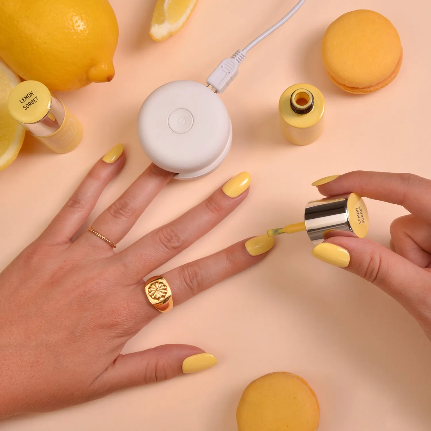 Le Mini Macaron Lemon Sorbet gellak 8,5 ml pastelgul