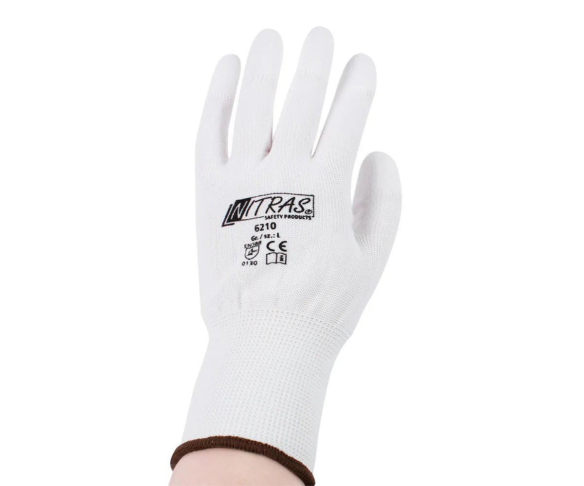 Emmi-Nail nylonhandsker hvide 1 par