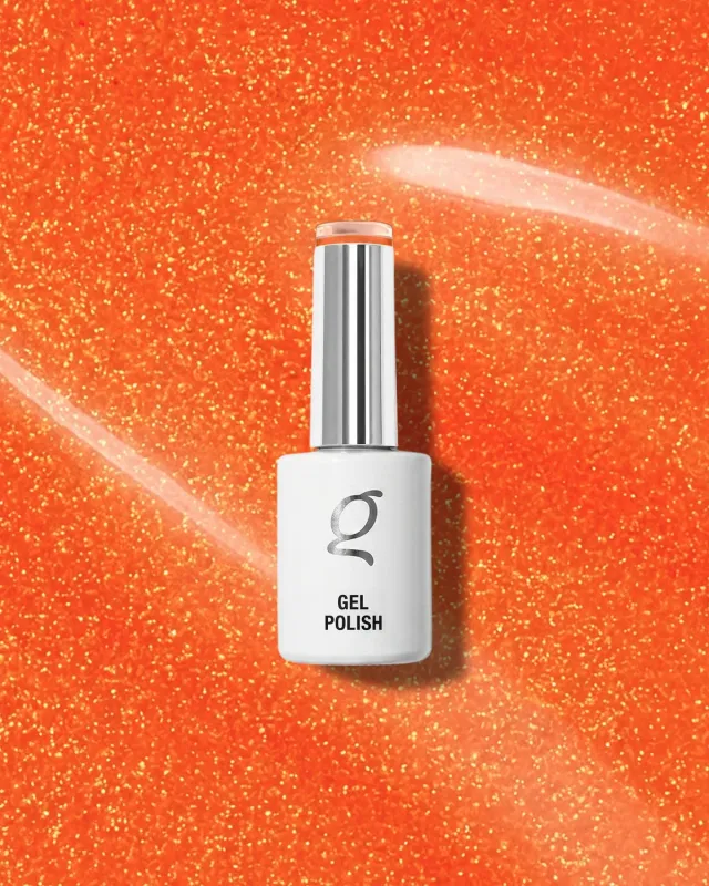 The Gel Collection 235 Showgirl gel polish orange glitter 21FREE+