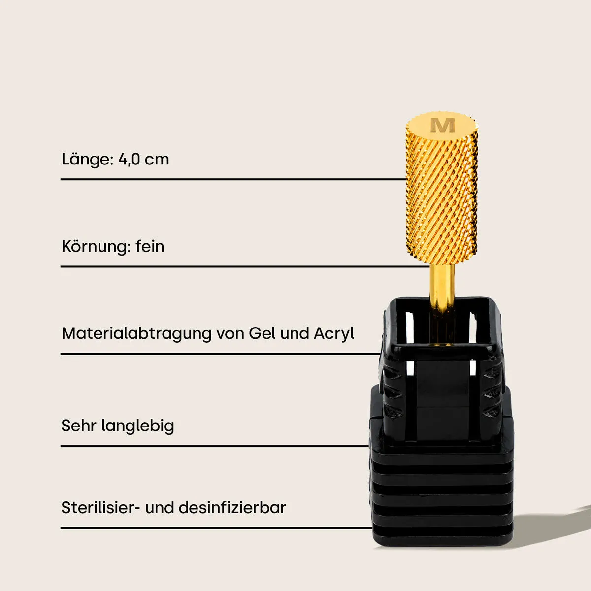 Emmi-Nail Hartmetall-Bit Zylinder fræserbit til gel