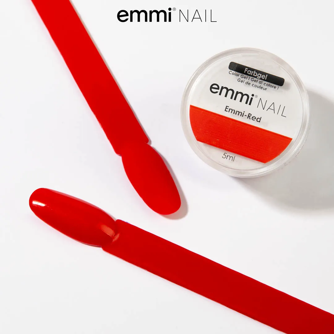 Emmi-Nail Emmi Red F096 farvegel 5 ml vegansk