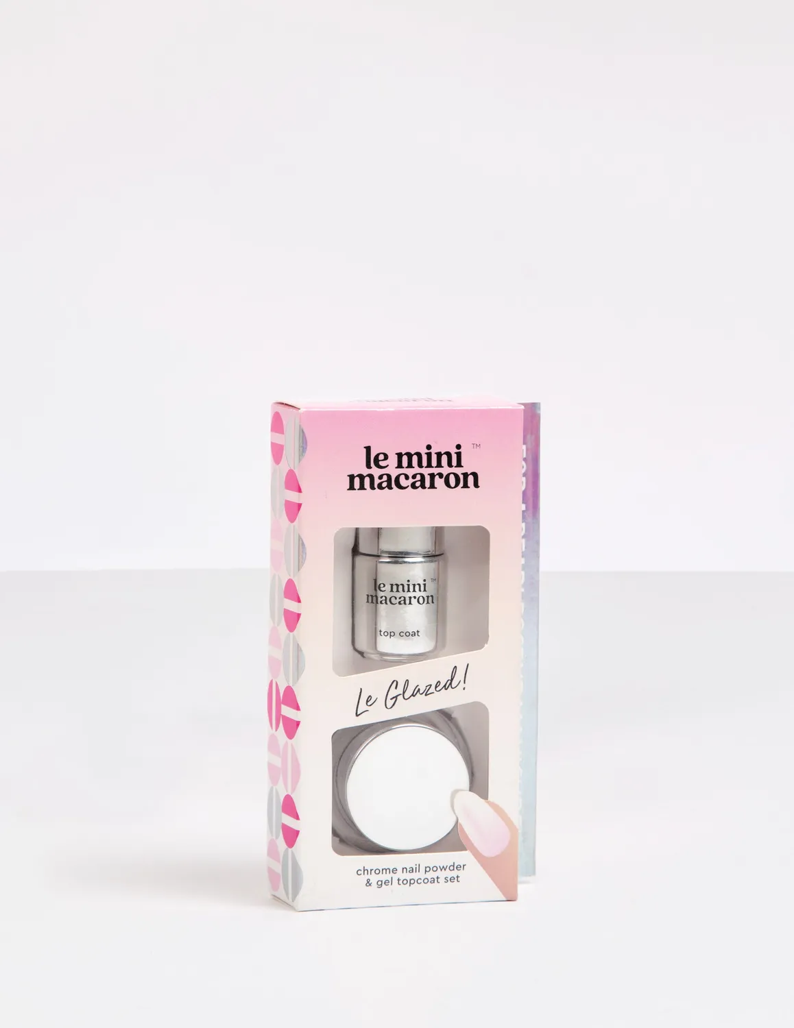 Le Mini Macaron Le Glazed krompulver Pink 4 ml sæt