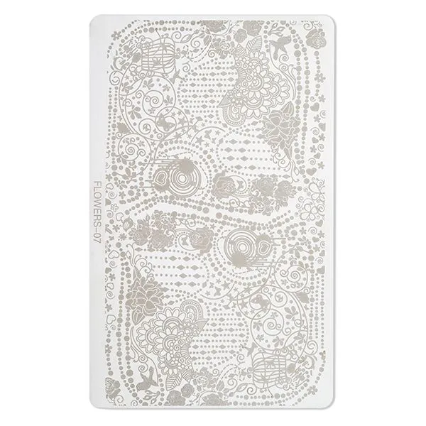 Cupio Nordic Stamping Plade Flowers til negle