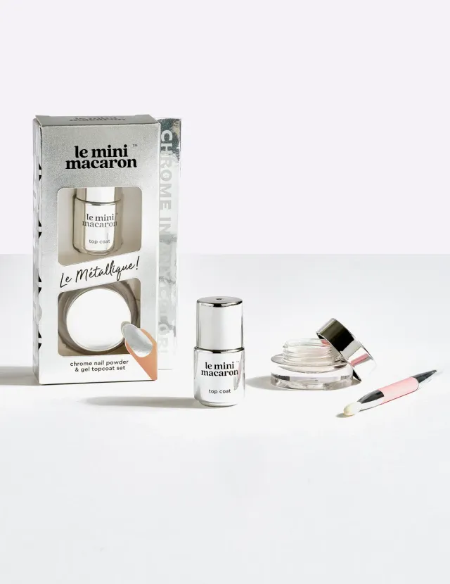 Le Mini Macaron Le Métallique chrome sæt 5 ml sølv