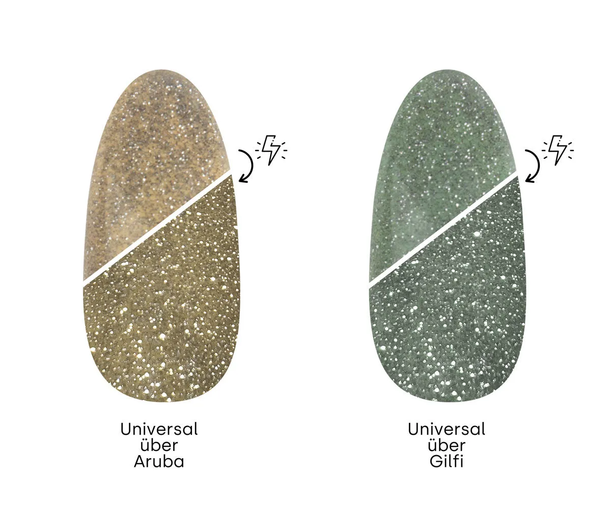 Emmi-Nail Universal L475 UV-lak 15ml sølv glitter
