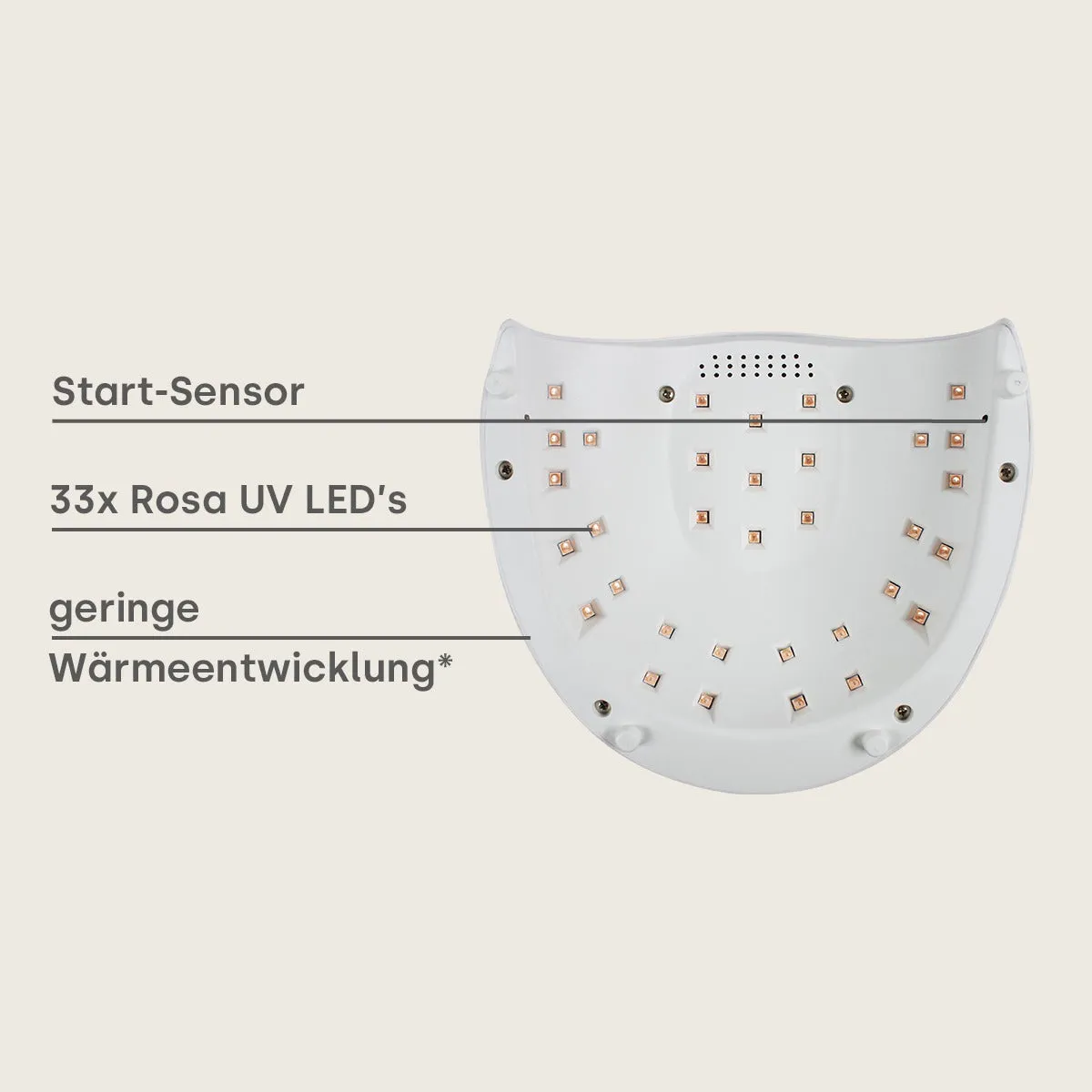 Emmi-Nail Ladies Light neglelampe UV LED med comfort mode