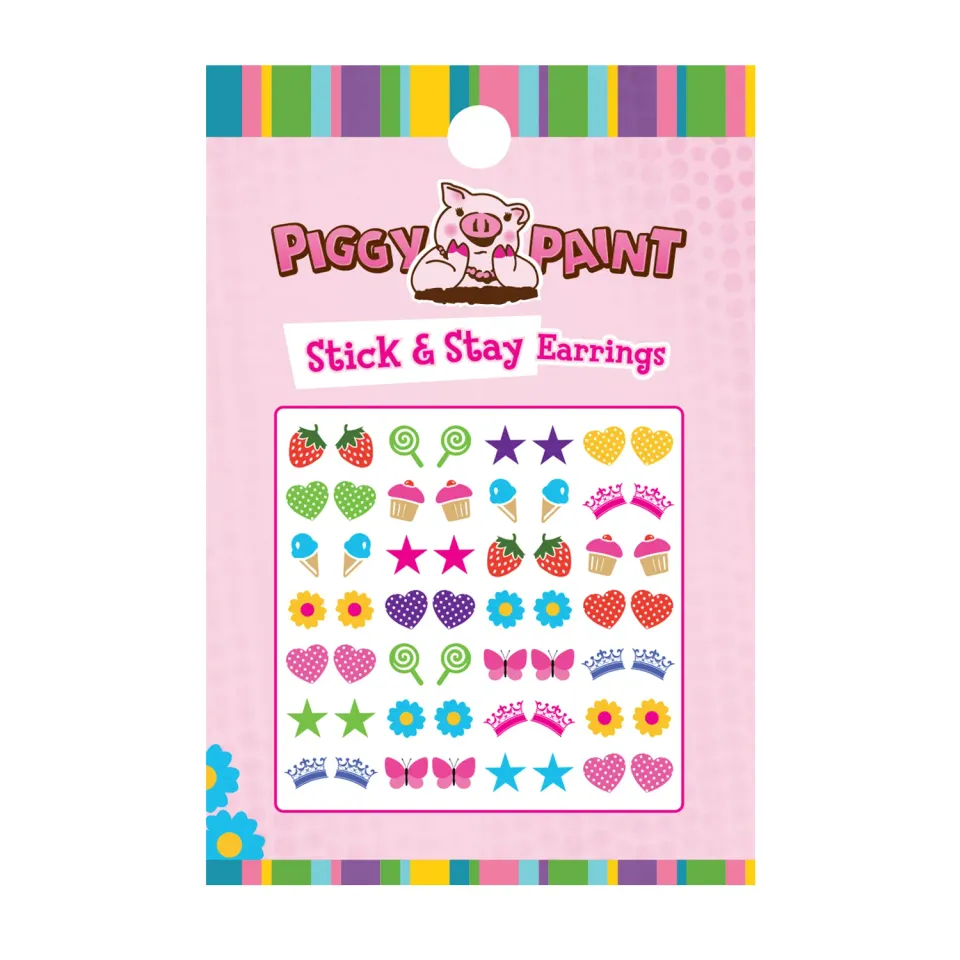 Piggy Paint Stick & Stay Earrings klisterøreringe