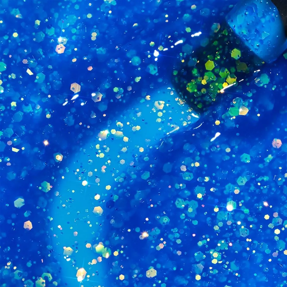 Cupio Nordic Glitter Neon Builder Gel 15 ml selvudjævnende