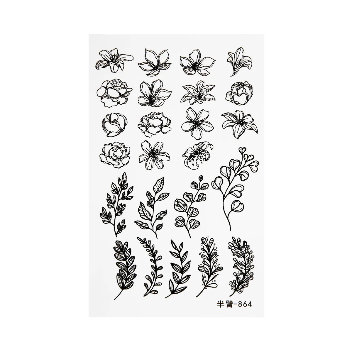 Emmi-Nail Skin Tattoo Flower Collection tatovering blomst