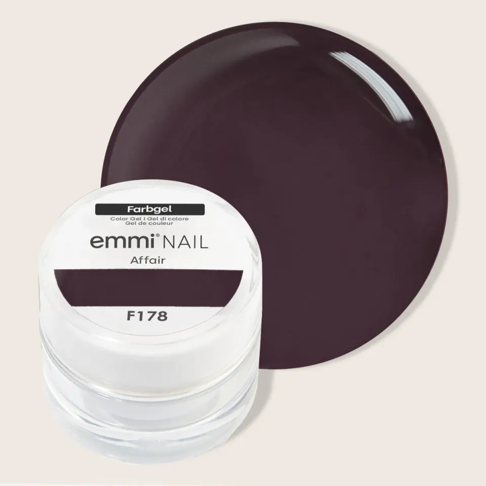 Emmi-Nail Farbgel Affair F178 farvegel 5ml mørk lilla