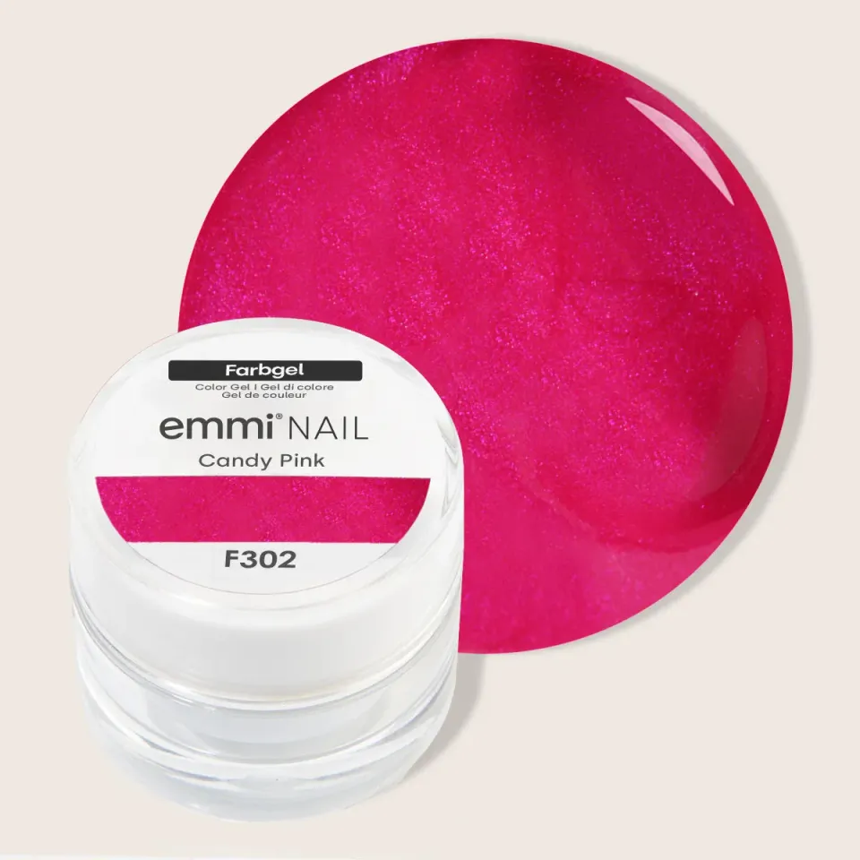 Emmi-Nail Candy Pink F302 farvegel 5 ml – vegansk