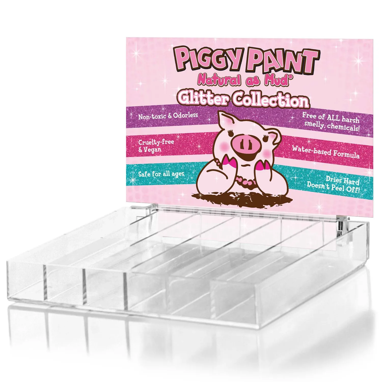 Piggy Paint All Glitter Display engrosdisplay 36 neglelakker