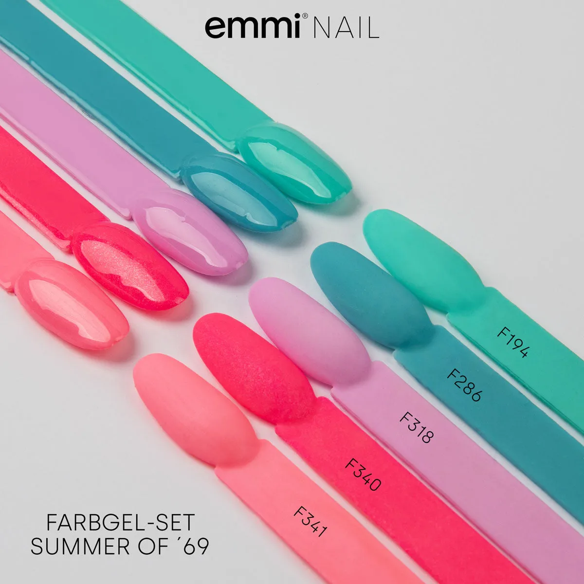Emmi-Nail Farbgel farvegel sæt 5x5 ml stærk dækning