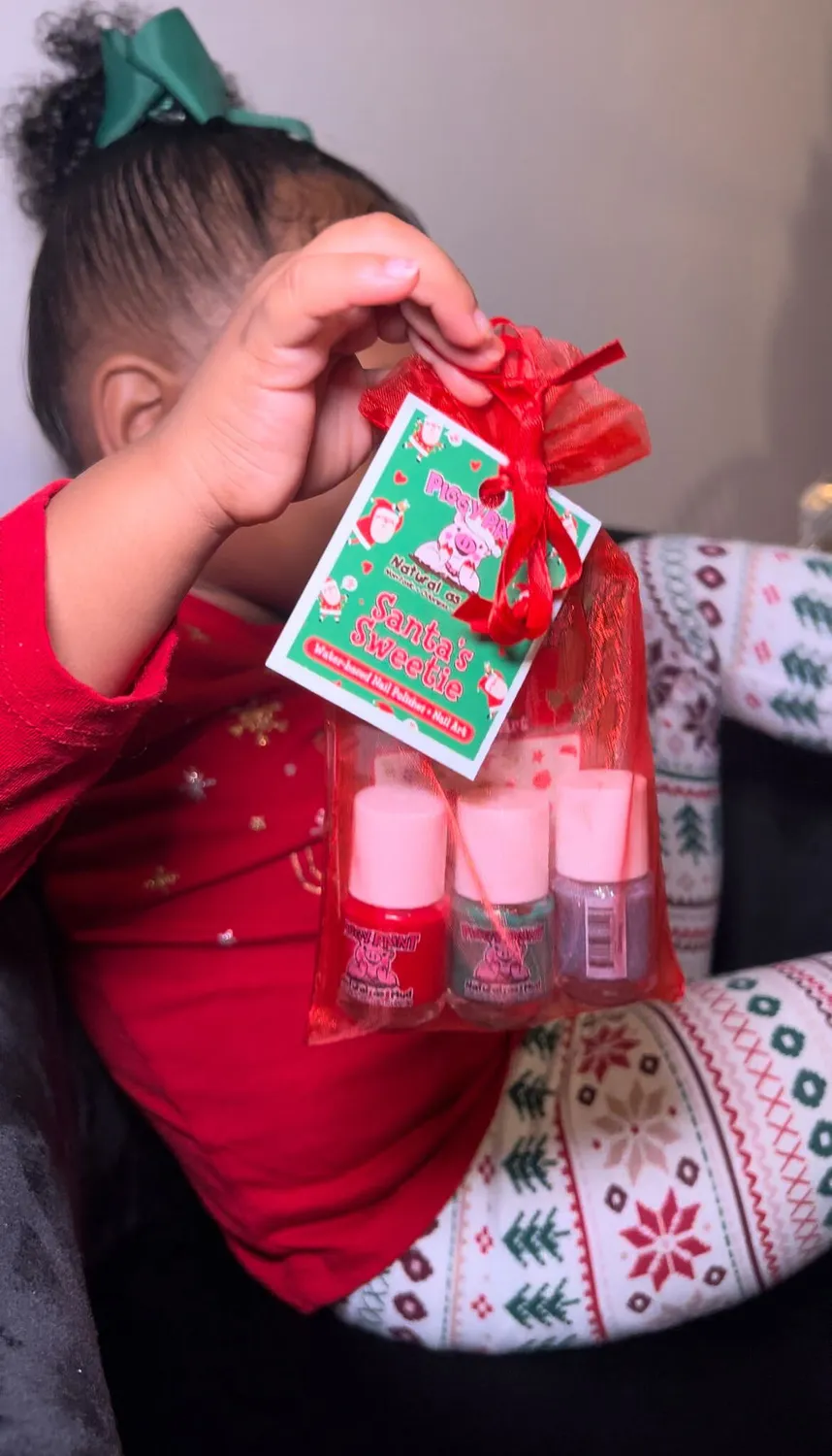 Piggy Paint Santa's Sweetie neglelaksæt 3 stk børnevenlig