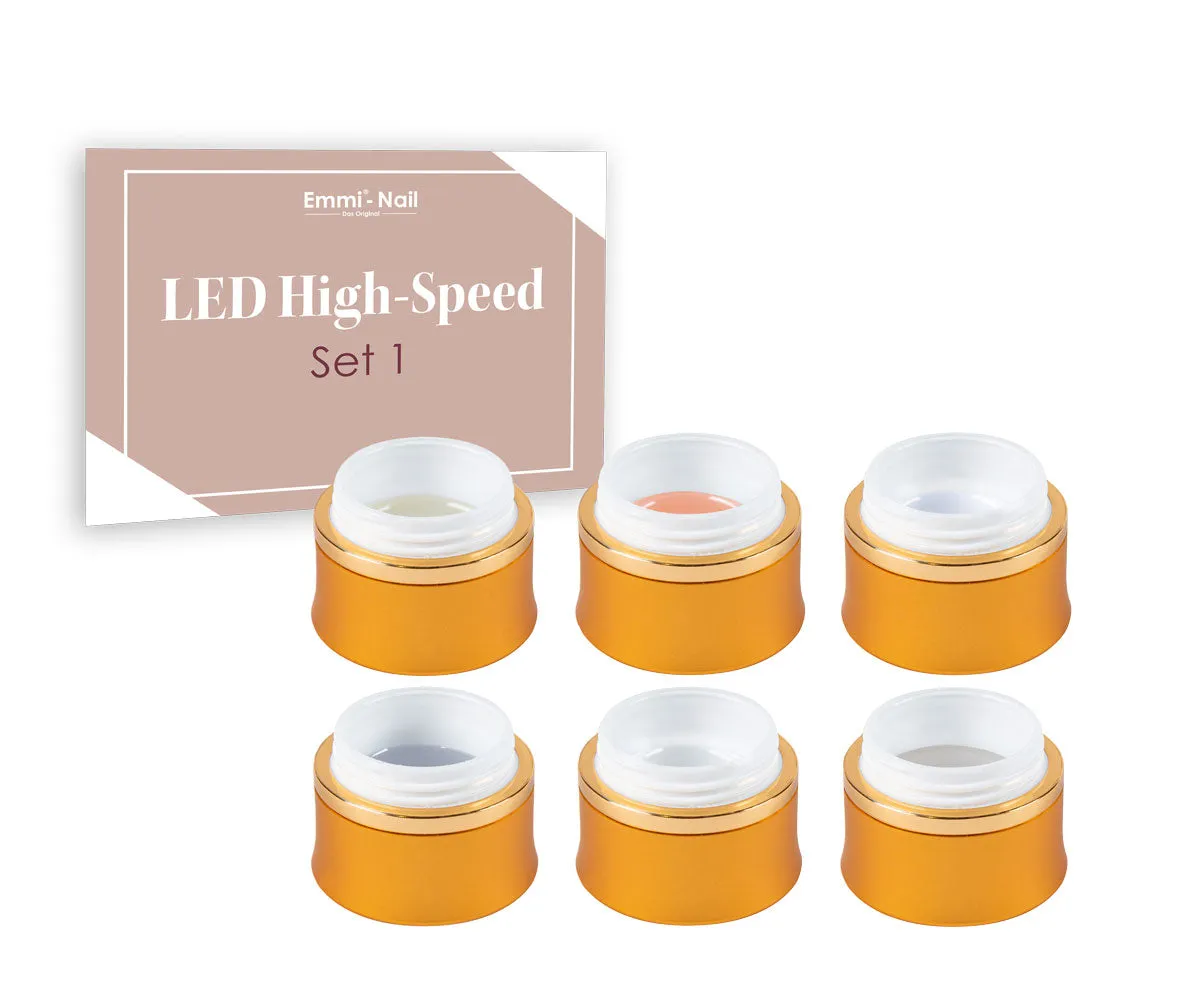 Emmi-Nail High-Speed Probe Set Base gelsæt 6x5ml LED
