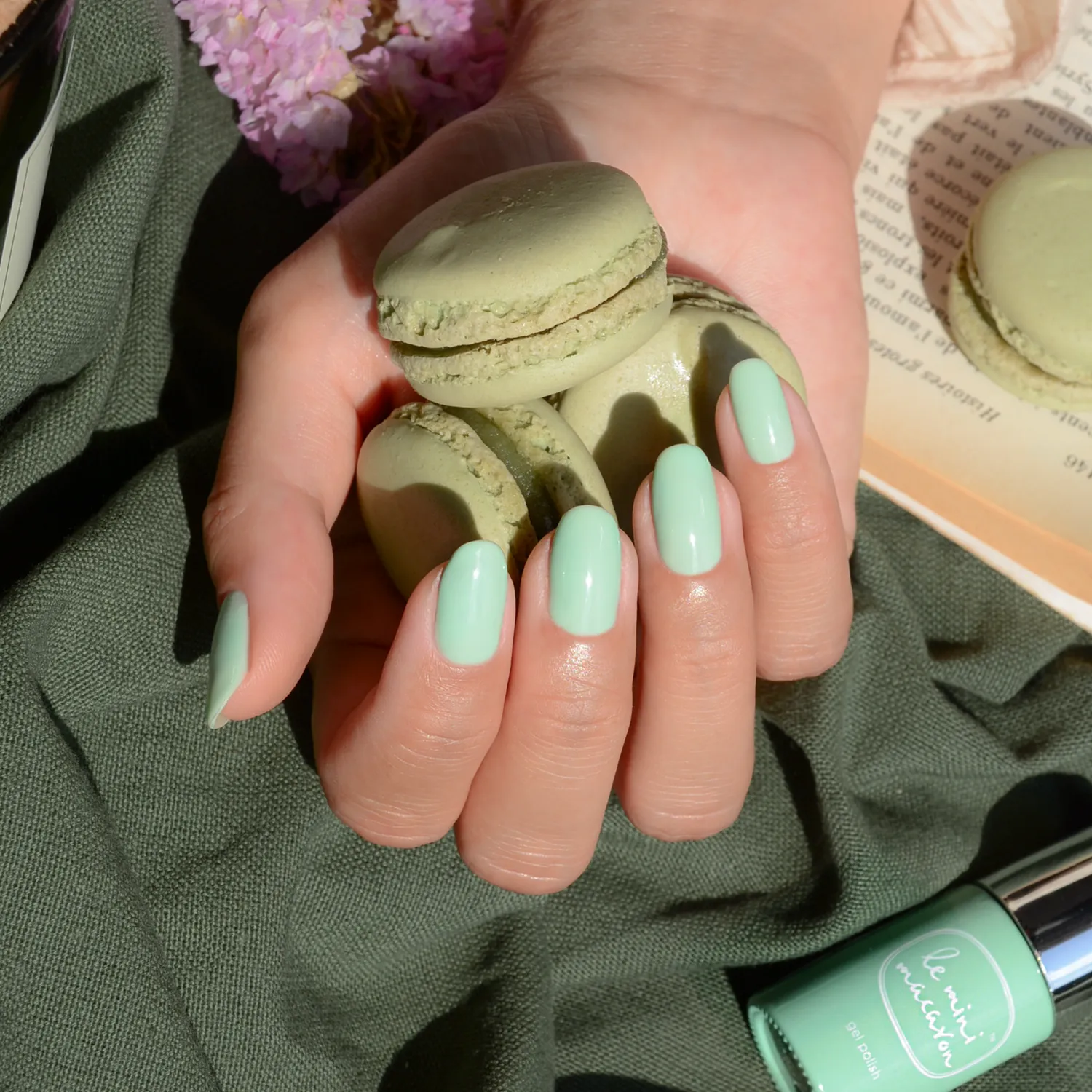 Le Mini Macaron Pistachio gellak 8,5 ml lysegrøn