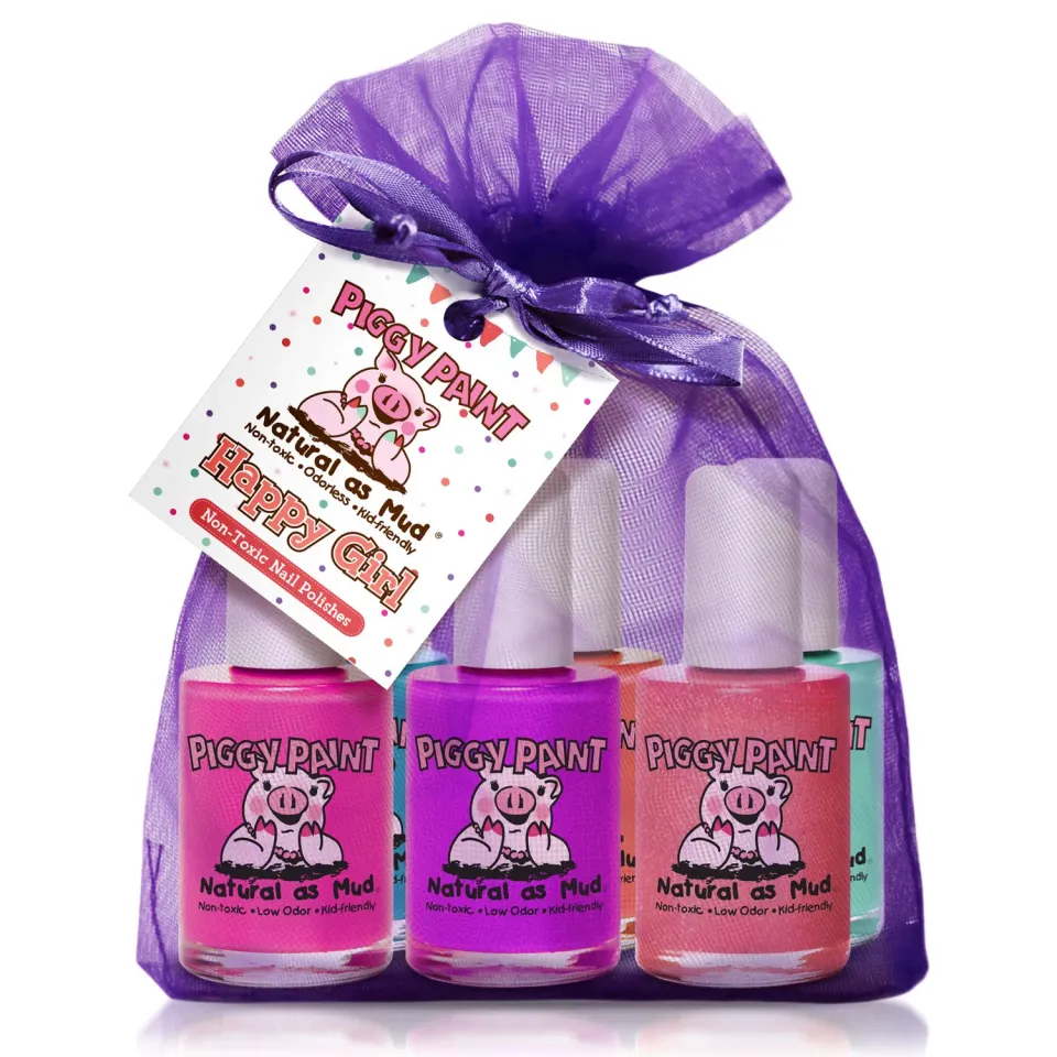 Piggy Paint Happy Girl Gift Set børneneglelak 6 stk.