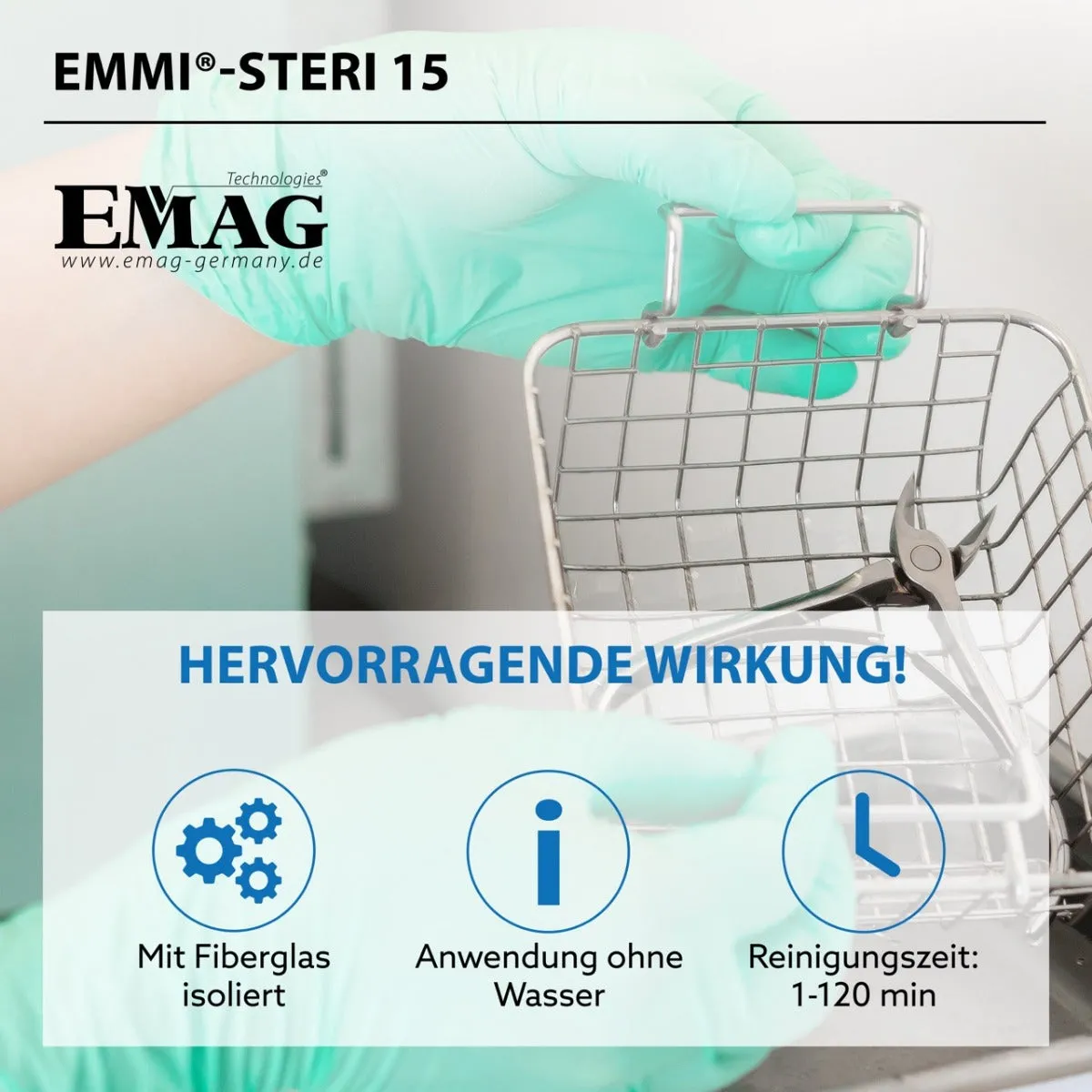Emmi-Nail Emmi-Steri 15 varmluftssterilisator til værktøj