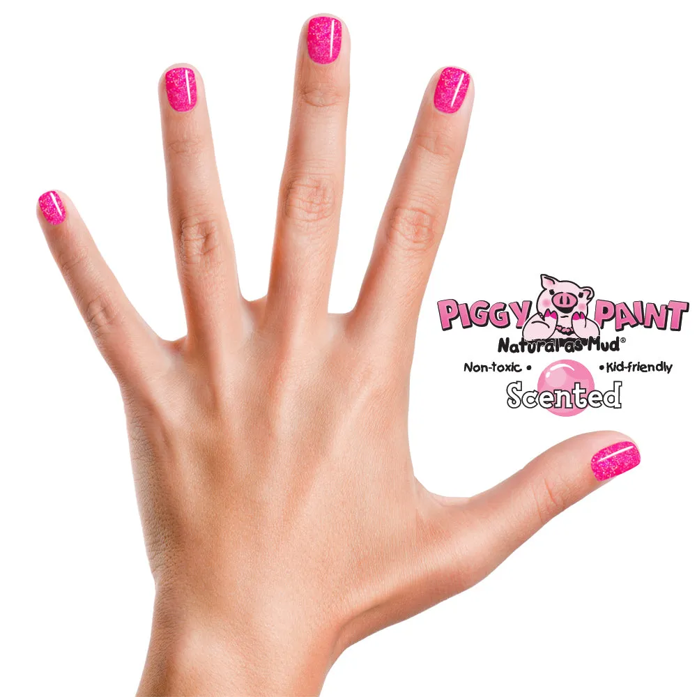 Piggy Paint Bubble Gum Bash neglelak pink med duft 7 ml