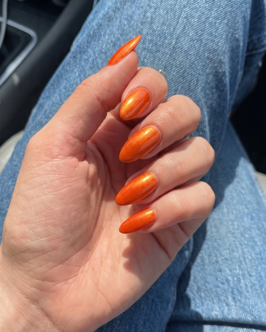 The Gel Collection 235 Showgirl gel polish orange glitter 21FREE+