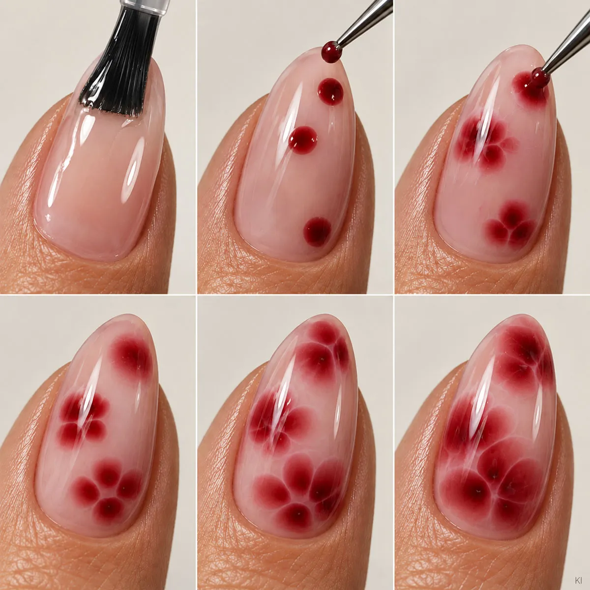 Emmi-Nail Shellac Blooming Gel neglelak 7,5ml marmoreffekt