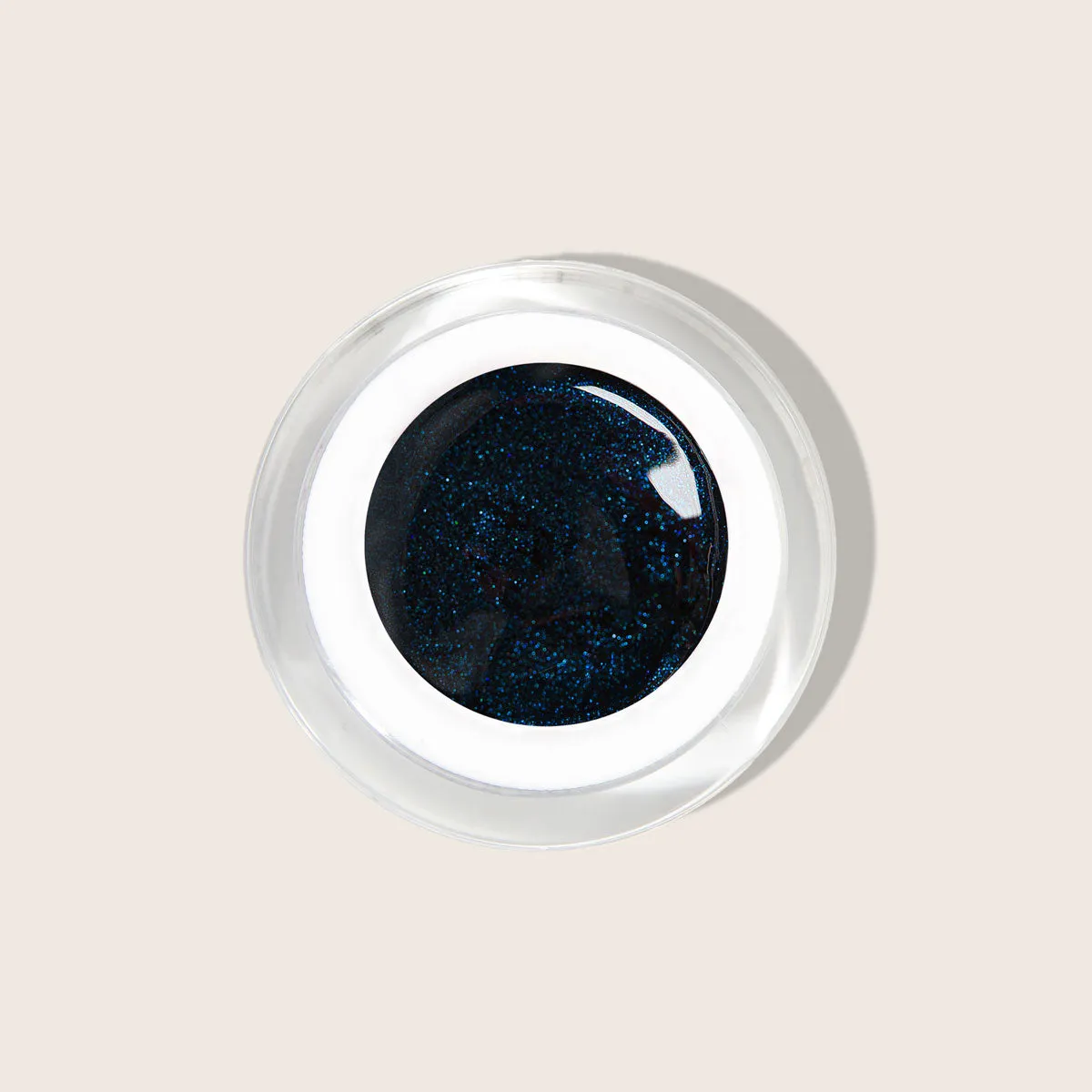 Emmi-Nail Midnight Black F356 farvegel mørkeblå glitter 5 ml