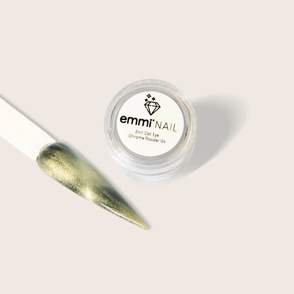 Emmi-Nail 2in1 Cat Eye Chrome Powder neglepudder magneteffekt