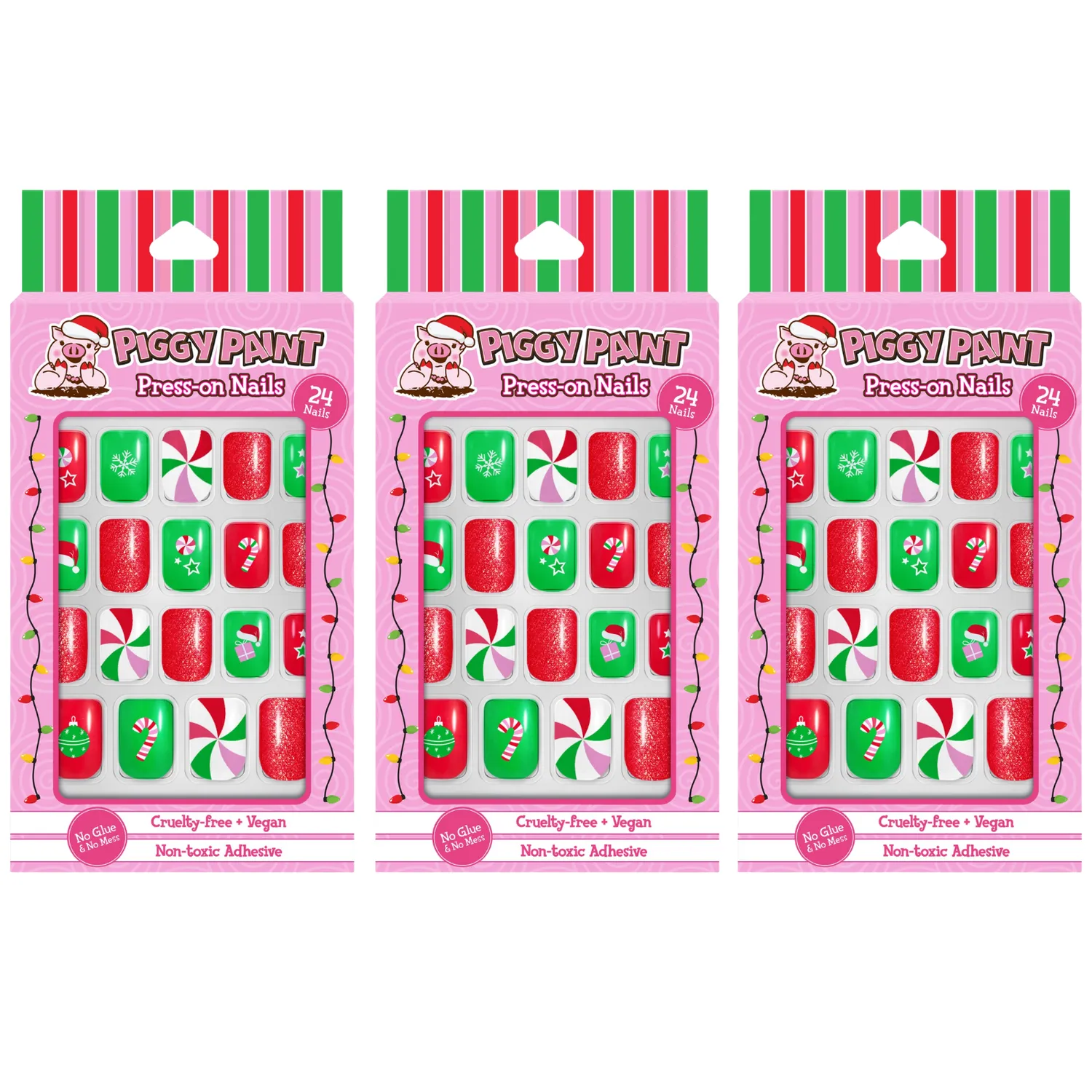 Piggy Paint Press-on Nail tryknegle 2-pak til børn