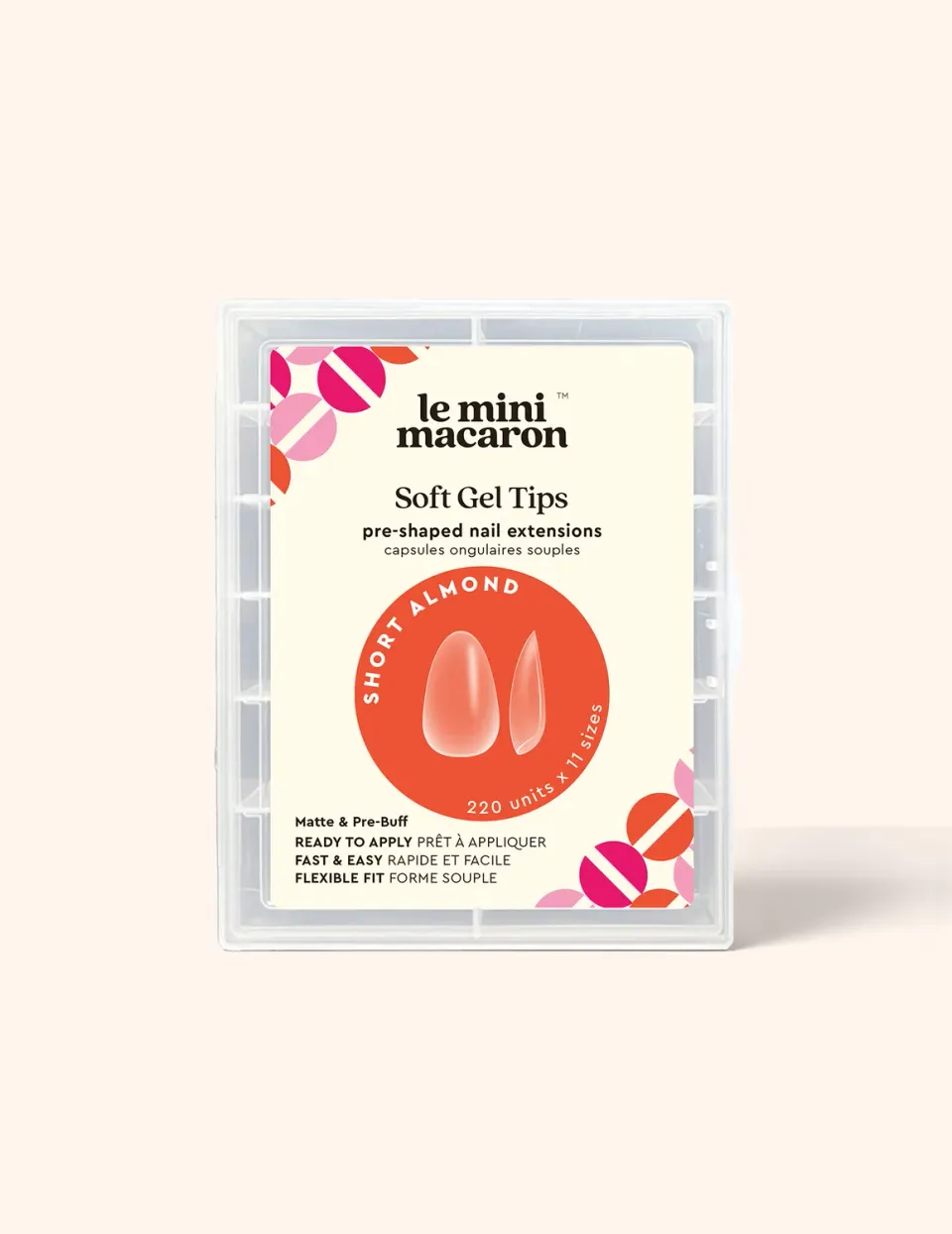 Le Mini Macaron Le Gel Nail Tips negletipper mat