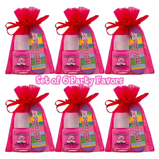 Piggy Paint Party Favors neglelak 6 sæt LOL mini
