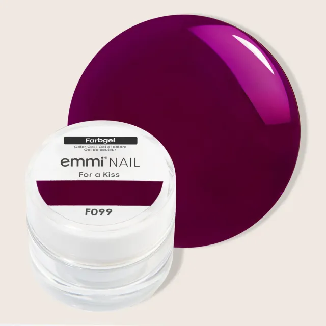 Emmi-Nail for a Kiss F099 farvegel 5 ml violet