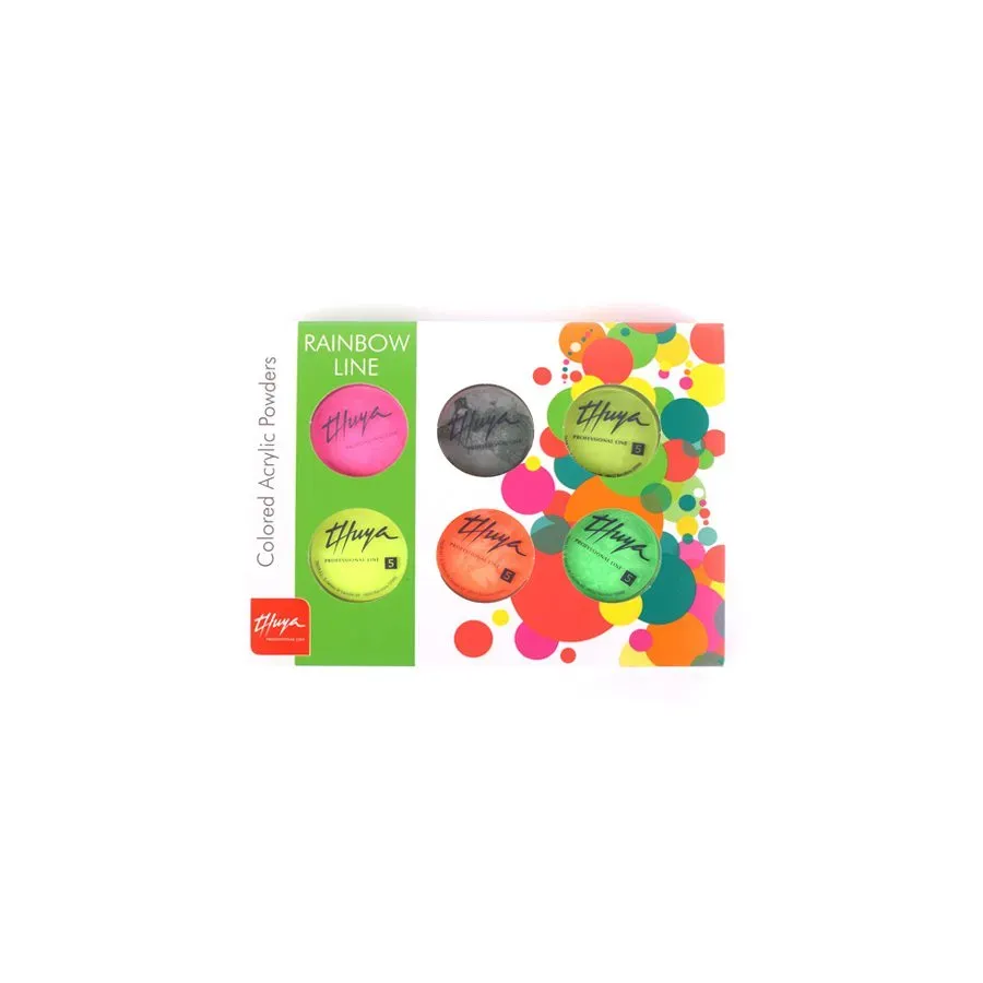 Evolution Gel Rainbow Line Kit akrylpulver 6 x 5 g