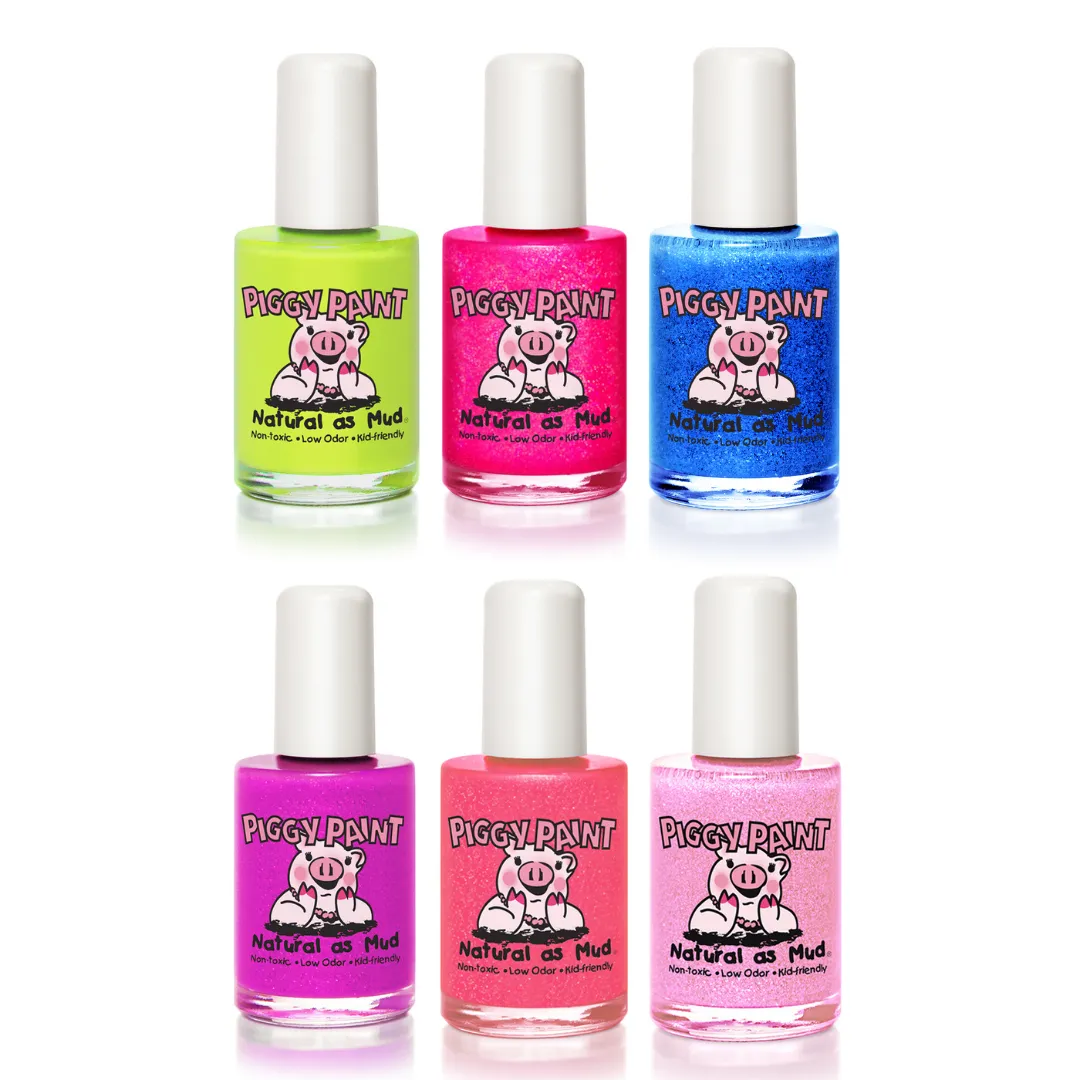Piggy Paint Time to Shine neglelak 6-pak børn