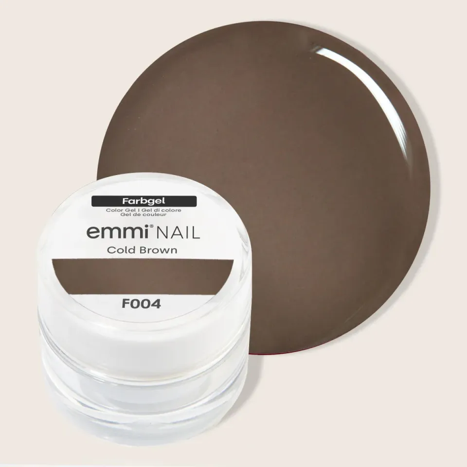 Emmi-Nail farvegel Cold Brown F004 5 ml kold brun