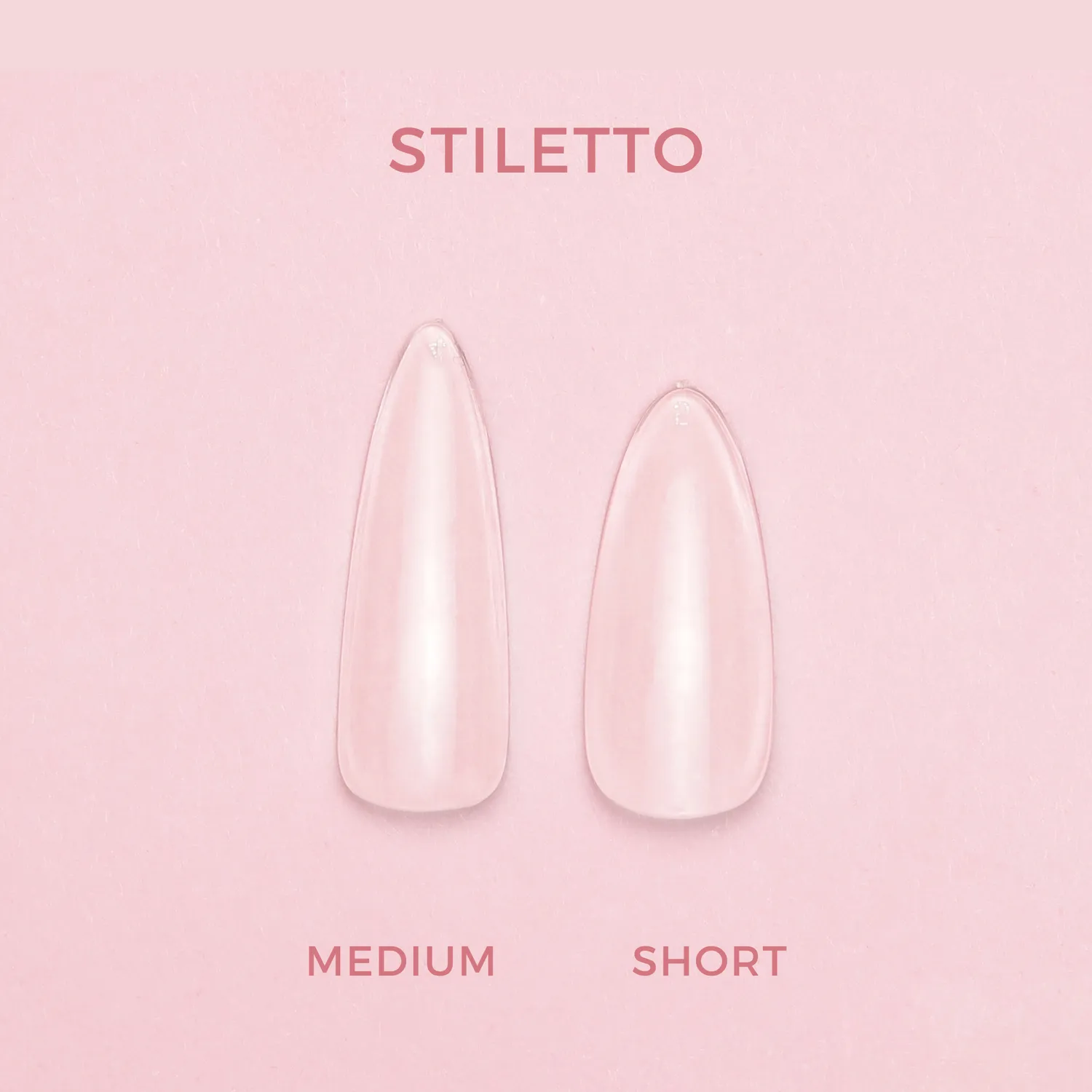 The Gel Collection Soft Gel Press On Tipper Stiletto Short 600 stk