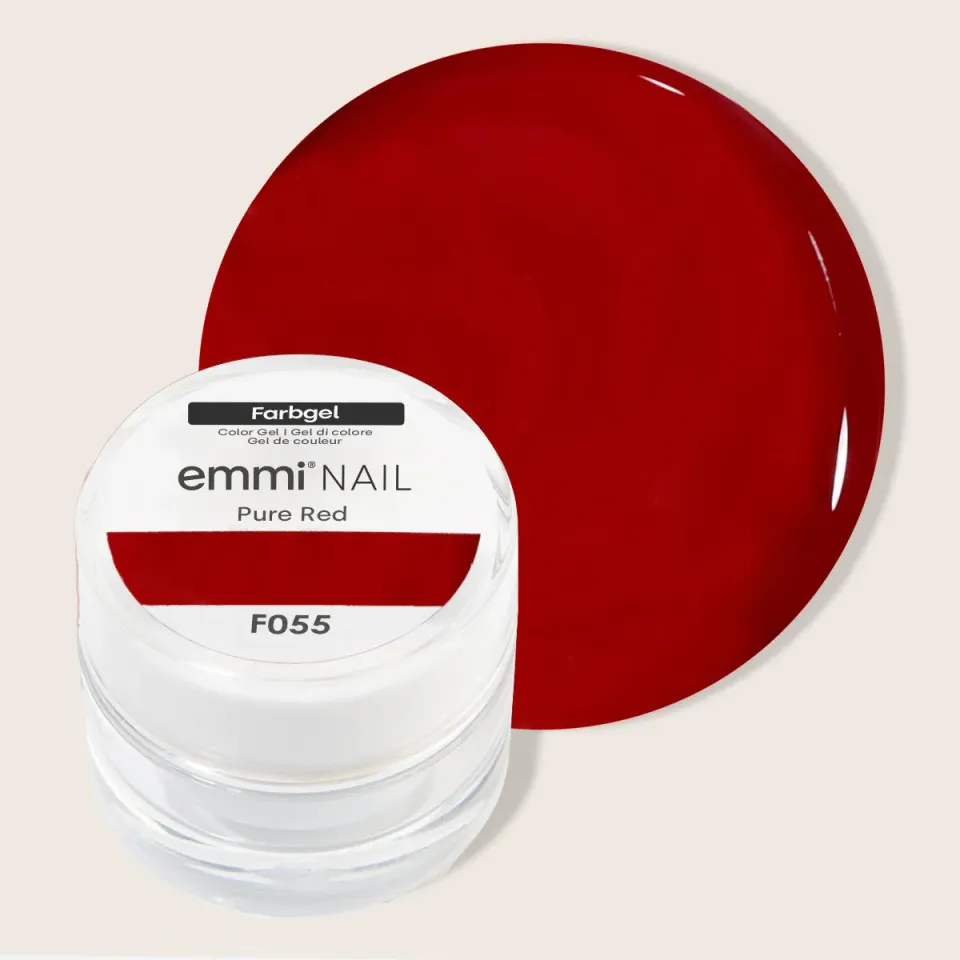 Emmi-Nail Farbgel Pure Red F055 farvegel 5ml klassisk rød