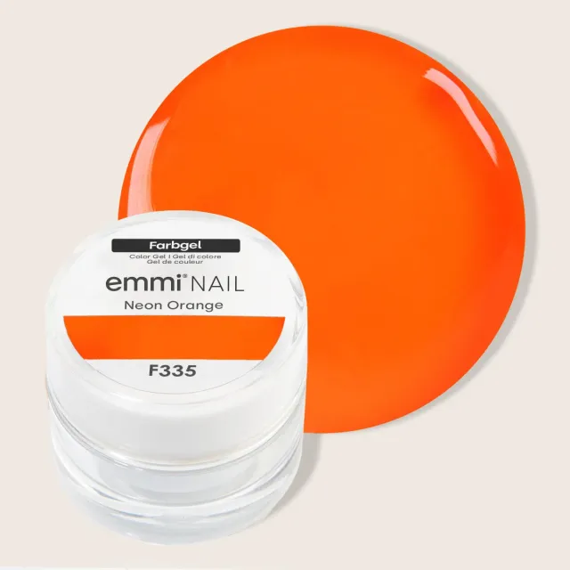 Emmi-Nail Neon Orange F335 farvegel 5 ml neon