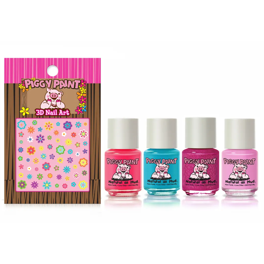 Piggy Paint Confetti Party Set neglelaksæt med hårbøjle