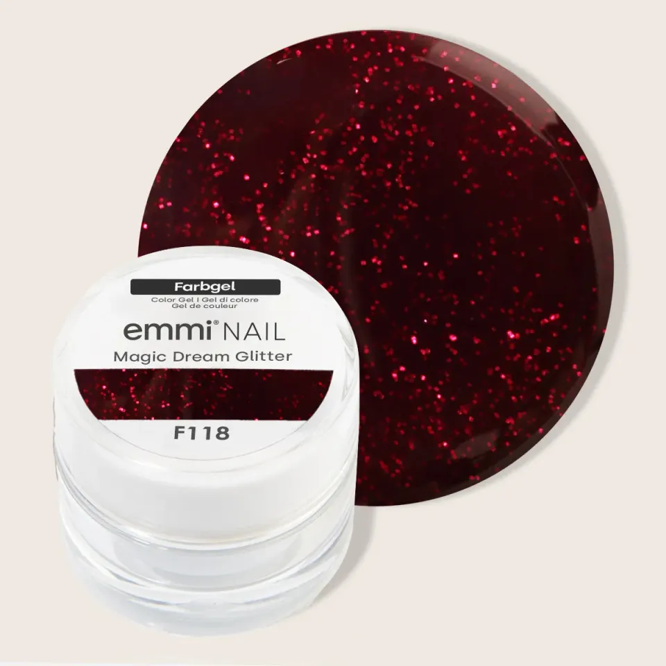 Emmi-Nail Farbgel Dream Glitter F118 glittergel 5ml lilla