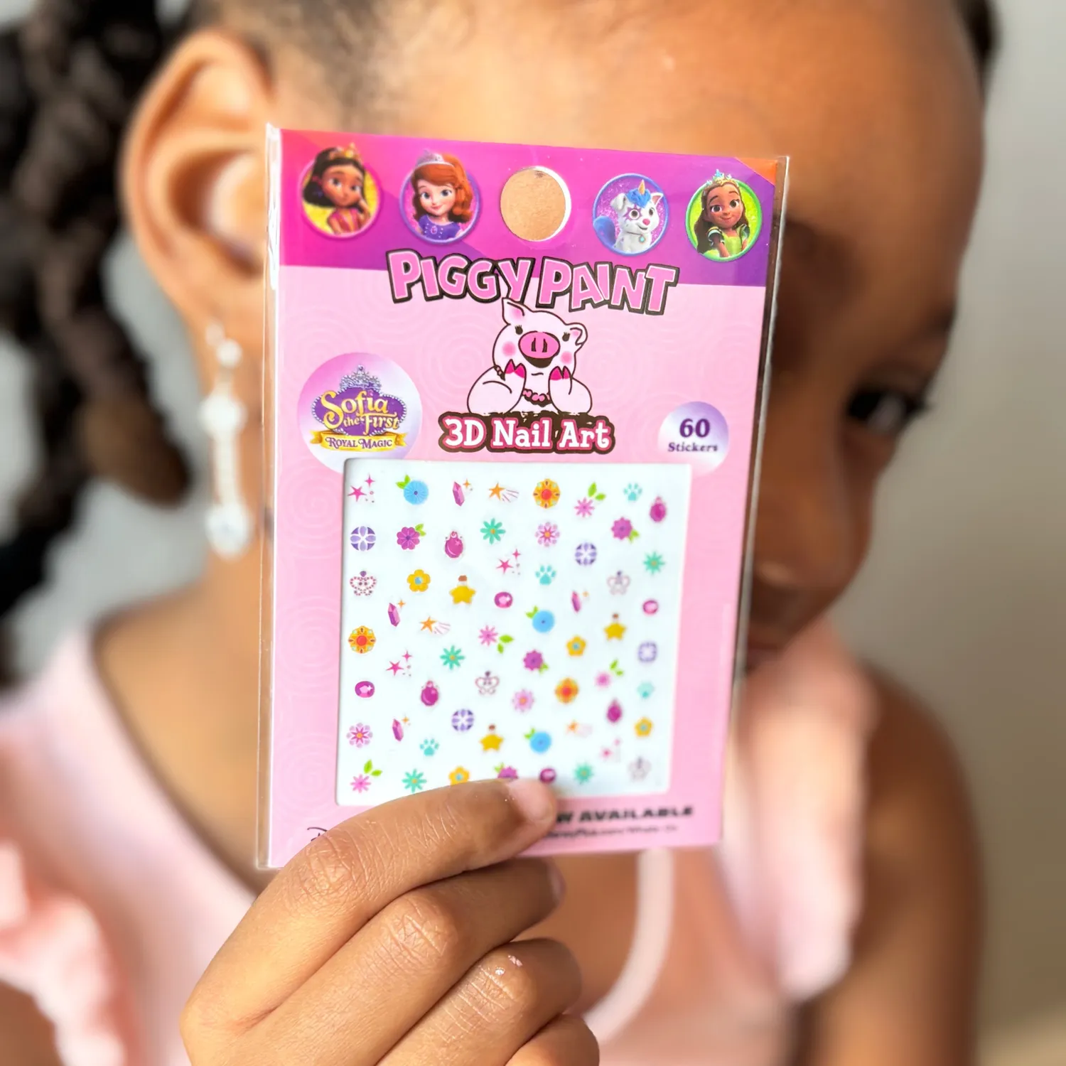 Piggy Paint Sofia the First negleklistermærker 3D prinsesse