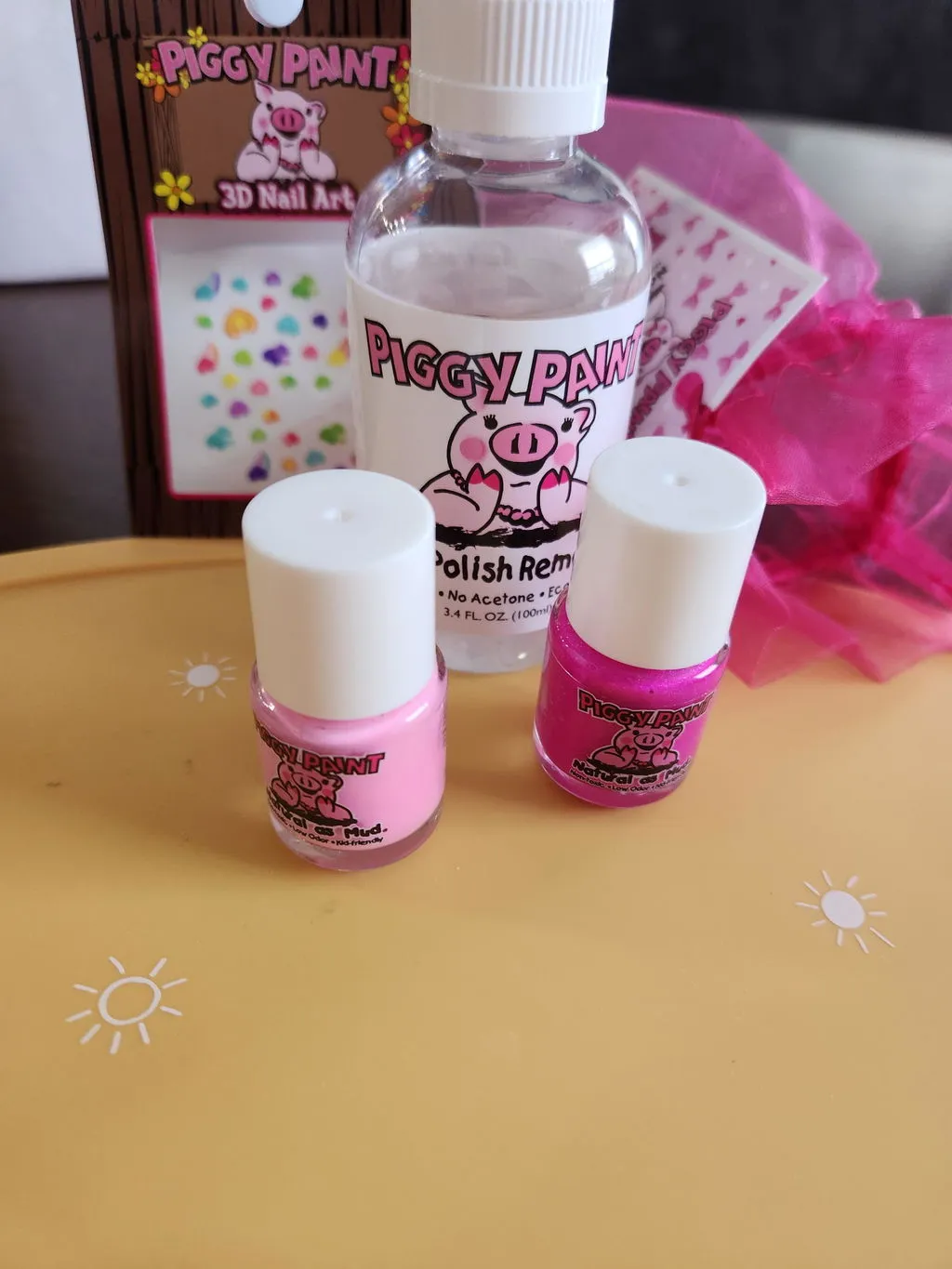 Piggy Paint Perfectly Pink børneneglelak 2-pak + remover