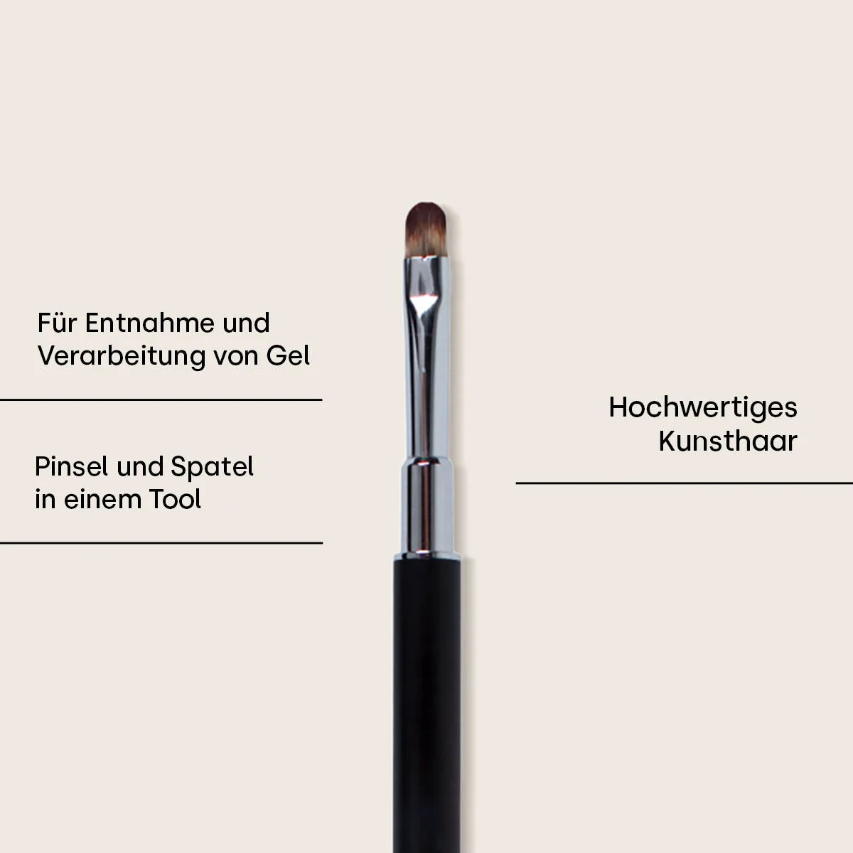 Emmi-Nail 2in1 Gelpensel med Spatel acetonbestandig